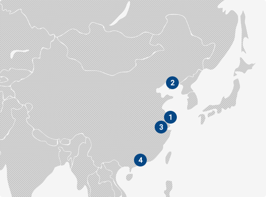 中国・香港物流：中国・香港事業拠点